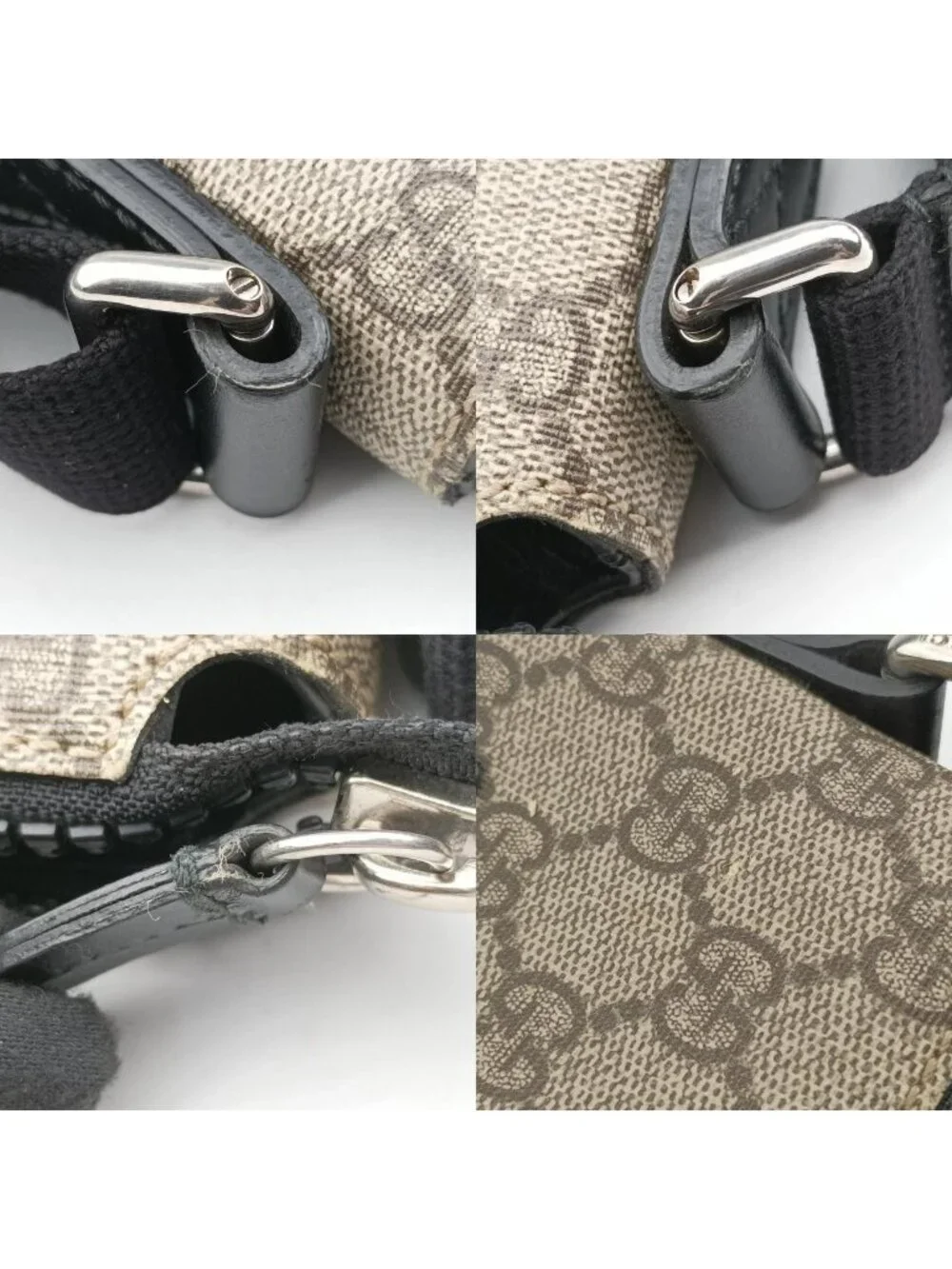 Gucci GG Supreme Flat Messenger Brown Canvas Leather